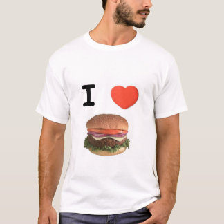 T-SHIRT I CHEESEBURGERS DE COEUR