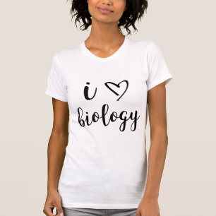 T-shirt I chemise de biologie de coeur
