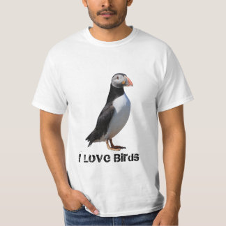 T-shirt I chemise de macareux d'inséparables