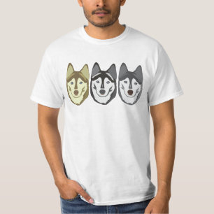 T-shirt I chiens de traîneau de coeur !