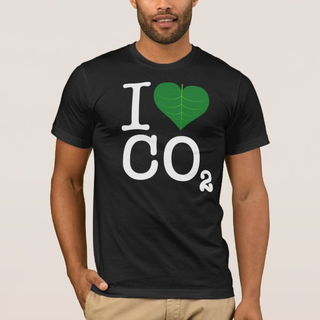 T-shirt I CO2 de coeur (Devant)