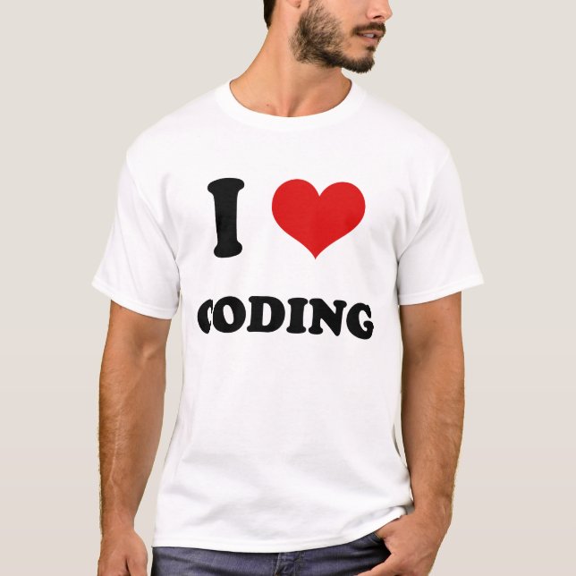 T-shirt I codage d'amour du coeur I (Devant)
