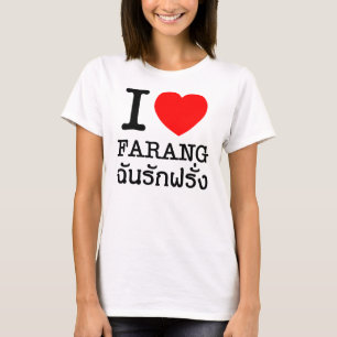 T-shirt I coeur (amour) Farang