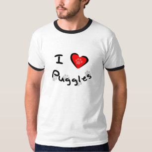 T-shirt I coeur - amour Puggles