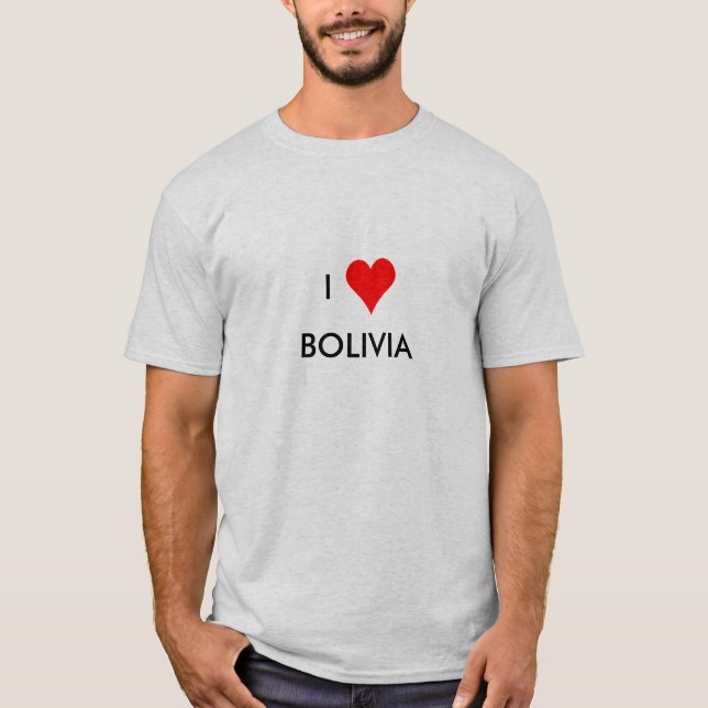 T-shirt i coeur bolivie (Devant)