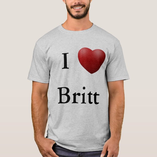T-shirt I coeur Britt (Devant)