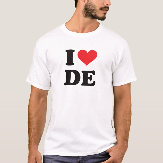 T-shirt I coeur De - Delaware (Devant)