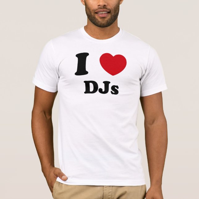 T-shirt I coeur Djs (Devant)