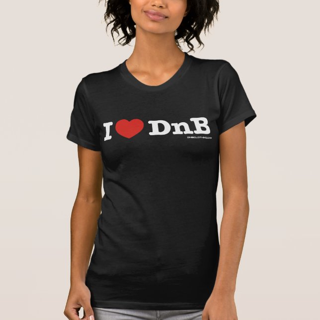 T-shirt I coeur DnB (Devant)