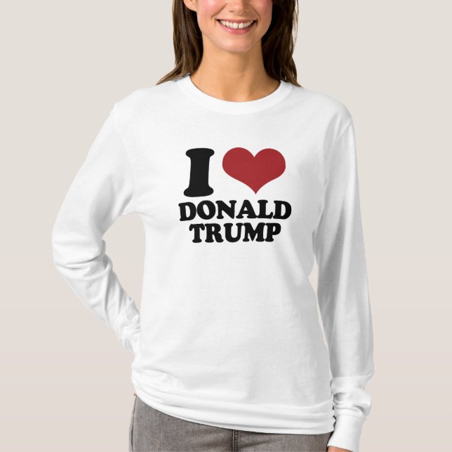 T-shirt I coeur Donald Trump (Devant)