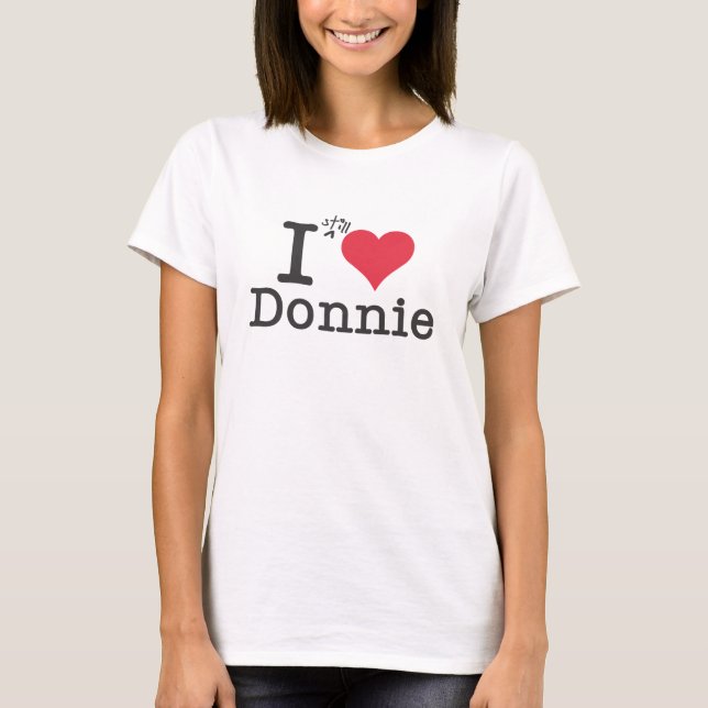 T-shirt I coeur Donnie (Devant)