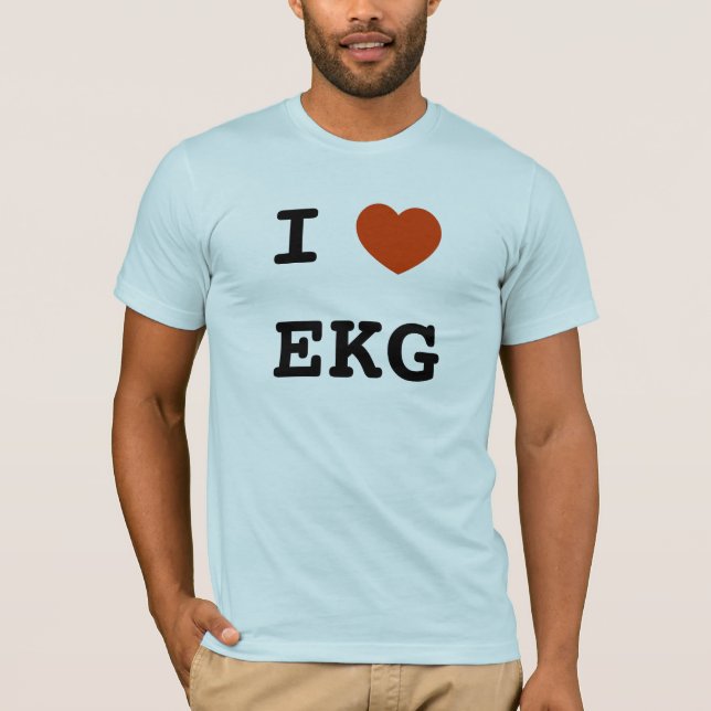 T-shirt I coeur ECG (Devant)