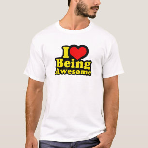 T-shirt I coeur étant impressionnant