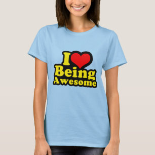 T-shirt I coeur étant impressionnant