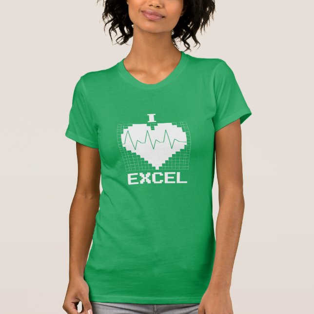 T-shirt I coeur Excel (Devant)