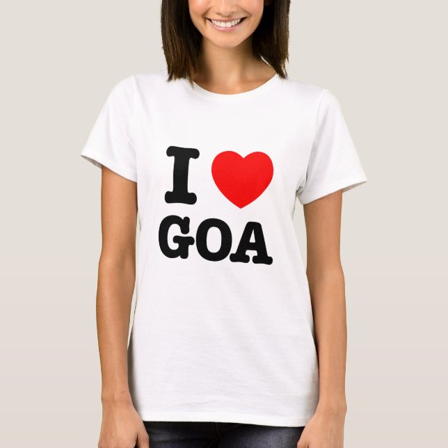 T-shirt I coeur Goa (Devant)