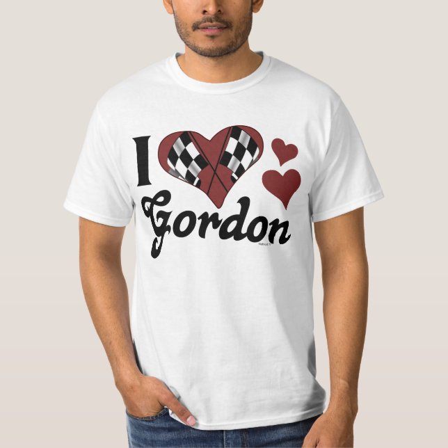 T-shirt I coeur Gordon (Devant)