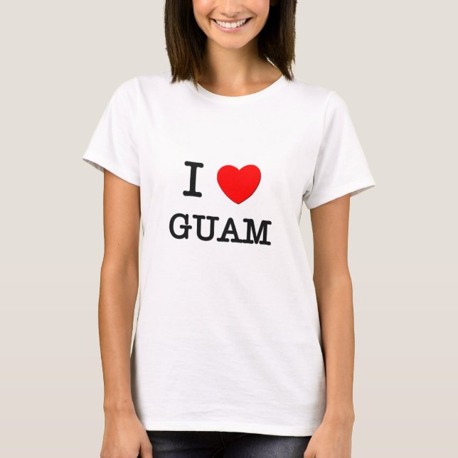 T-SHIRT I COEUR GUAM (Devant)