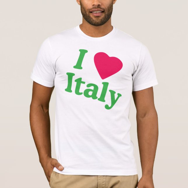 T-shirt i coeur Italie (Devant)