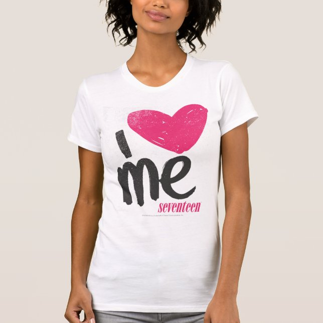 T-shirt I coeur je magenta (Devant)