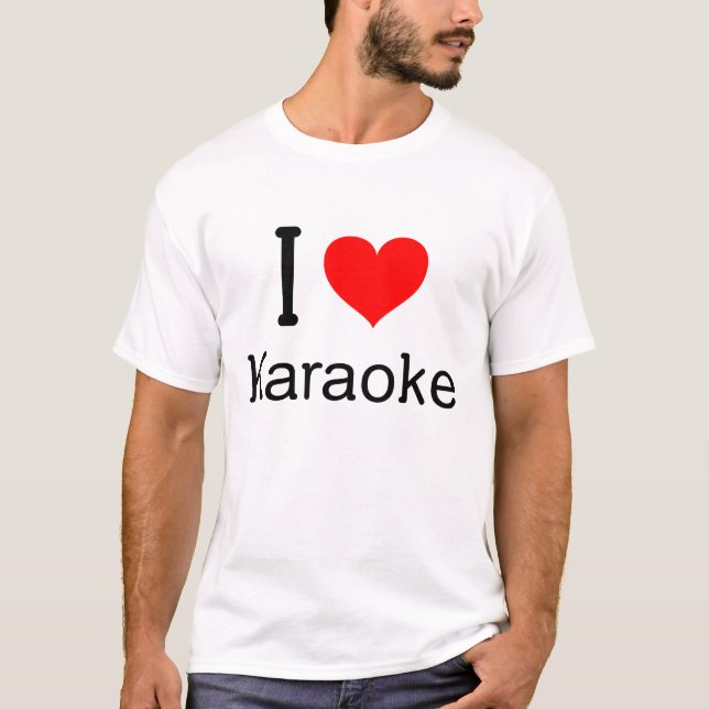 T-shirt I (coeur) Karaoke (Devant)