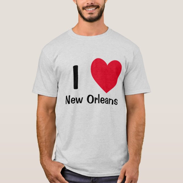 T-shirt I coeur la Nouvelle-Orléans (Devant)