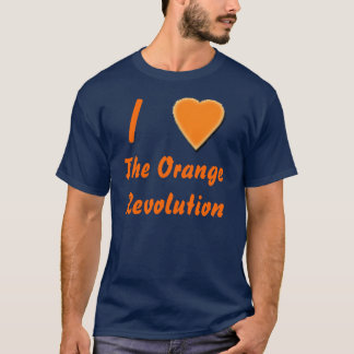 T-shirt I (coeur) la révolution orange