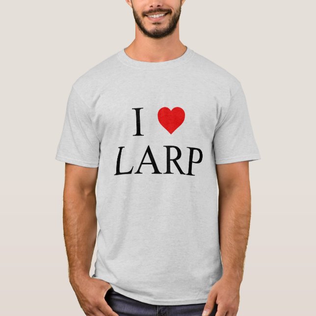 T-shirt I coeur LARP (Devant)