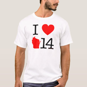 T-shirt I coeur le Wisconsin 14