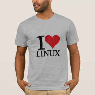 T-shirt I coeur Linux