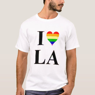 T-shirt I coeur Los Angeles la Californie d'homosexuel