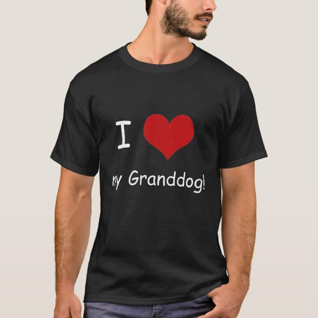 T-shirt I coeur ma chemise unisexe de Granddog, couleurs (Devant)