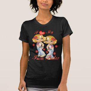 T-shirt I (Coeur) ma soeur jumelle