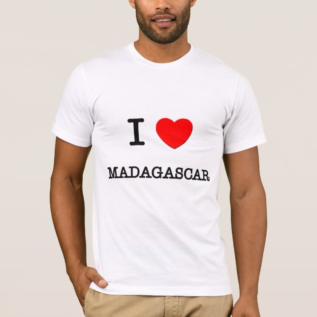 T-SHIRT I COEUR MADAGASCAR (Devant)