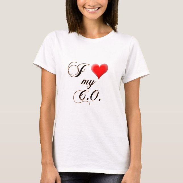 T-shirt I "coeur" mon C.O. (Devant)