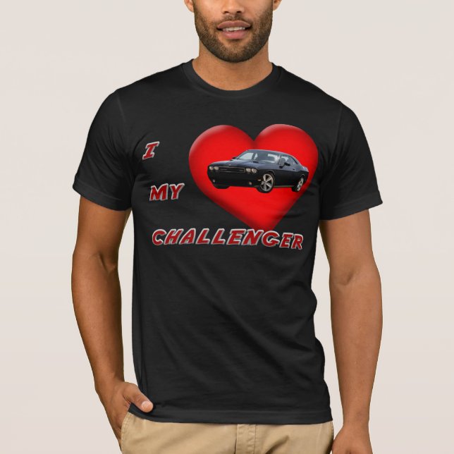 T-shirt I coeur mon challengeur (Devant)