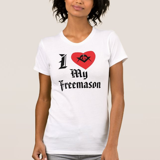 T-shirt I COEUR mon maçon (Devant)