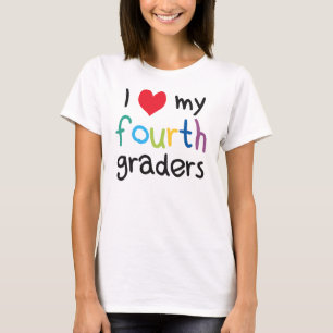 T-shirt I coeur mon quatrième amour de professeur de