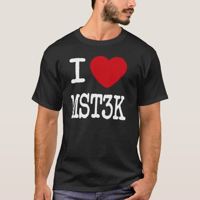 T-shirt I coeur MST3K (noir) (Devant)