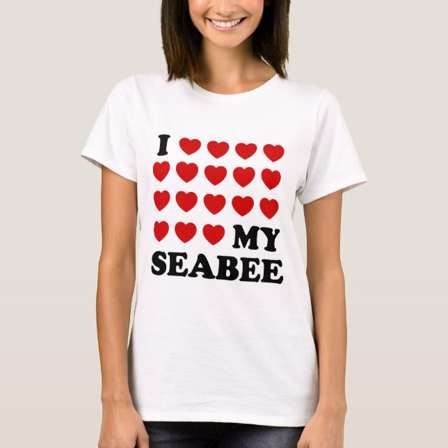 T-shirt I (coeur) my Seabee (Devant)