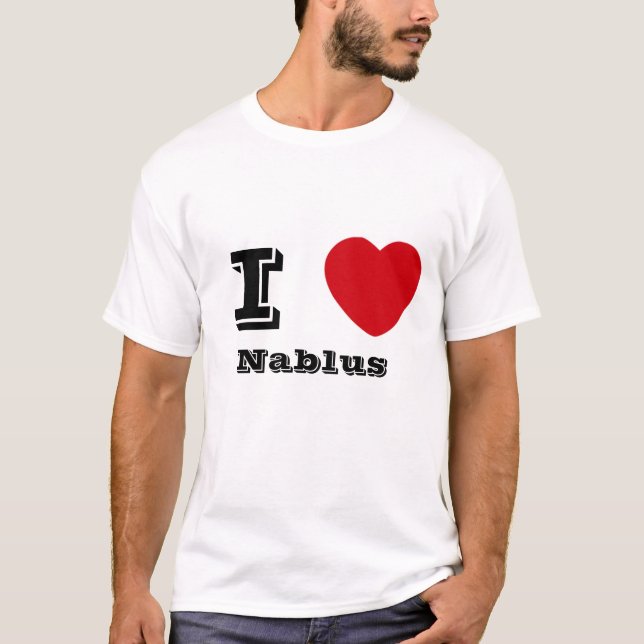 T-shirt I coeur Nablus (Devant)