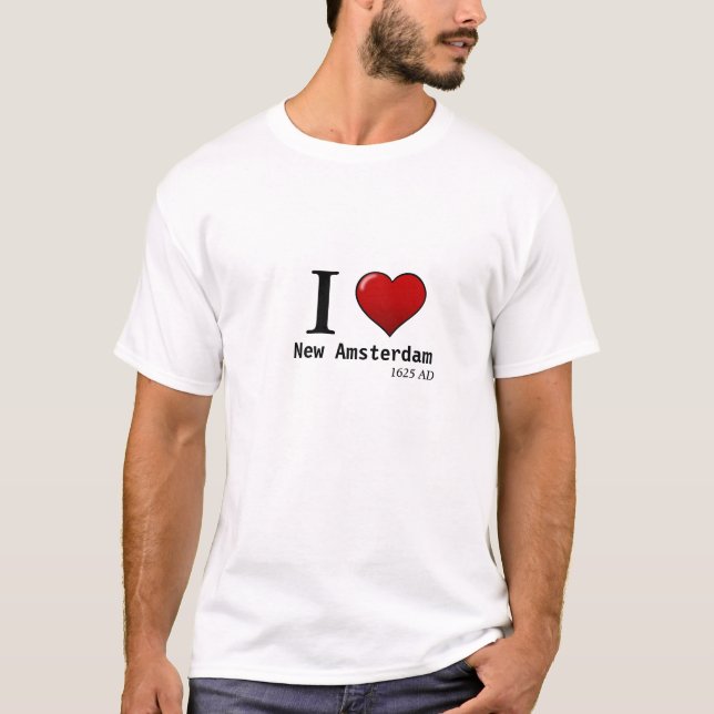T-shirt I (coeur) New Amsterdam, ANNONCE 1625 (Devant)