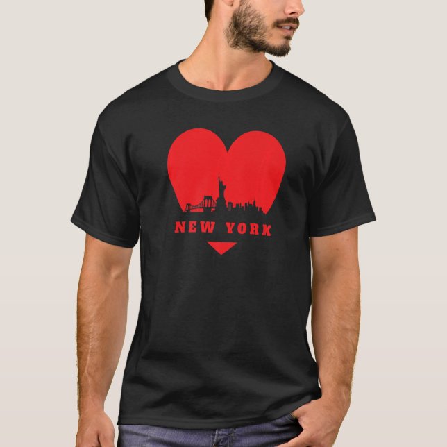 T-shirt i coeur new york chemise i love new york Premium (Devant)