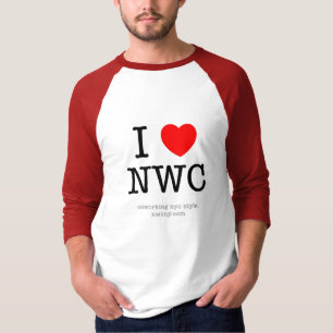 T-shirt I coeur NWC - rouge