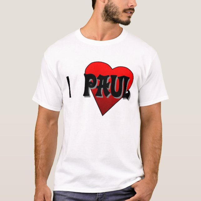T-shirt I coeur Paul (Devant)