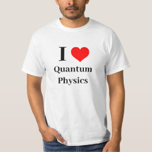 T-shirt I coeur physique quantique