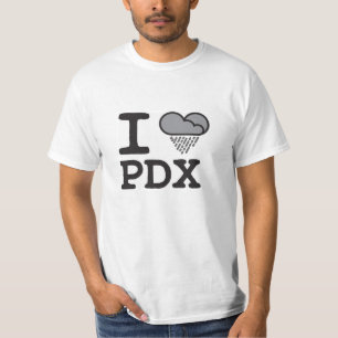 T-shirt I coeur Portland du coeur PDX I