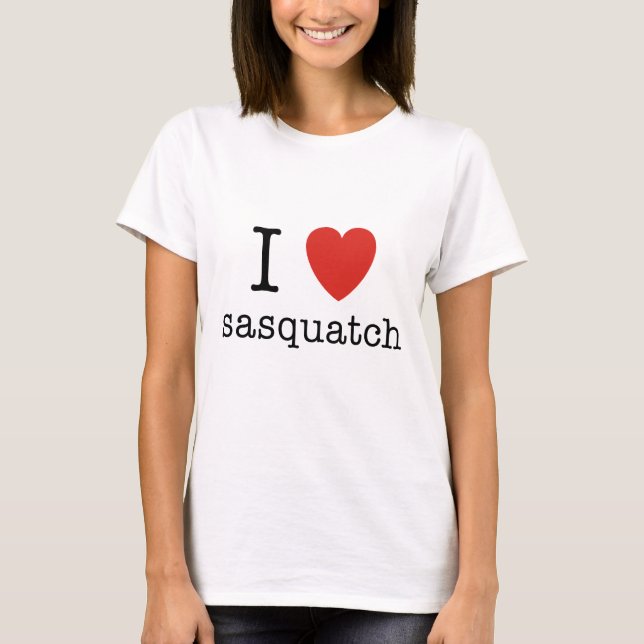 T-shirt I coeur Sasquatch (Devant)