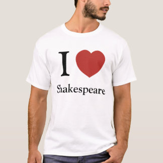 T-shirt I coeur Shakespeare