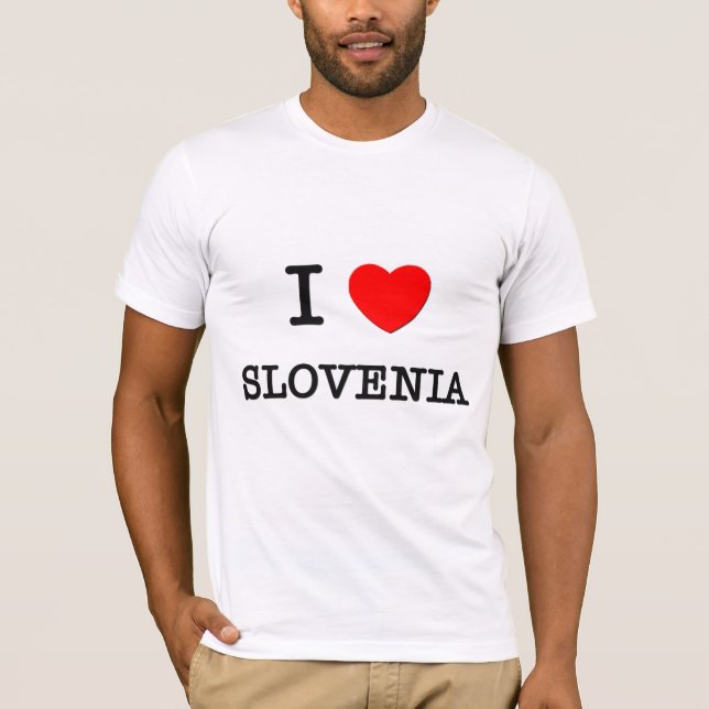 T-SHIRT I COEUR SLOVÉNIE (Devant)